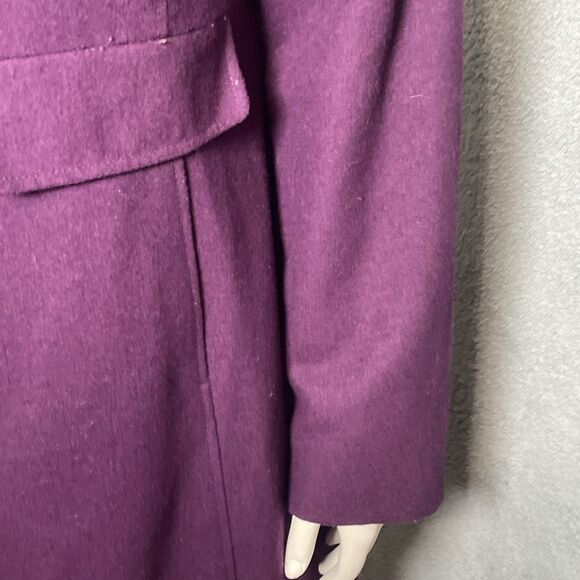 Old Navy Women’s Coat XL Purple Wool Blend Toggle Button Lined Jacket Preppy - Picture 9 of 11